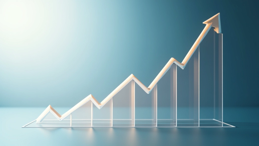 Grafik zeigt Trendlinie mit steigenden Zinssätzen über mehrere Monate hinweg